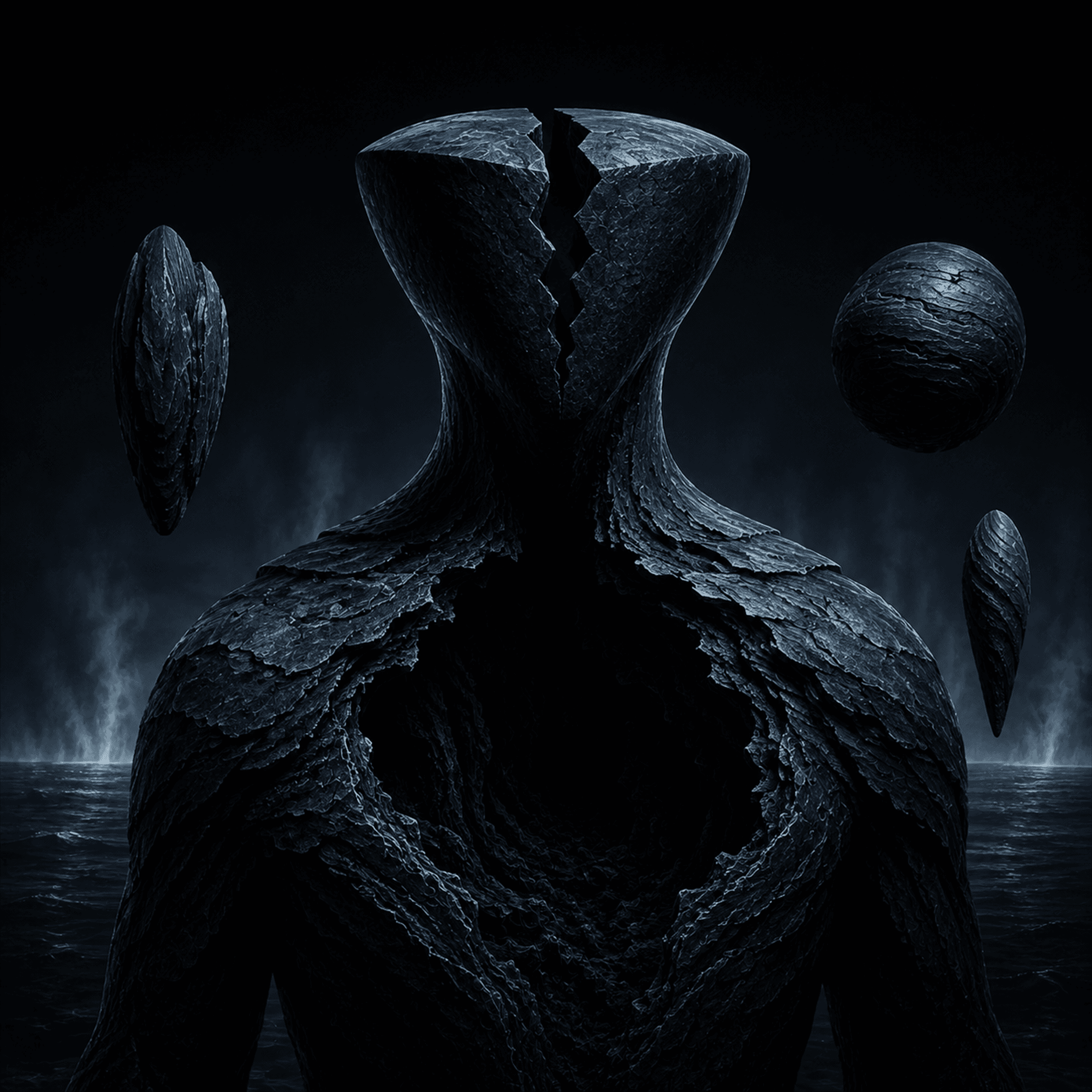 A fractured Witness with suspended Parallax forms